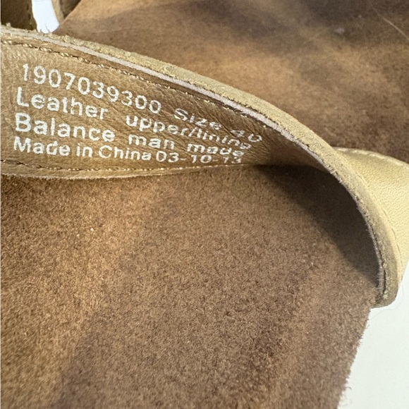 Dansko Frida antique beige sand leather wedge heel sandals size 40 9 - Picture 10 of 11